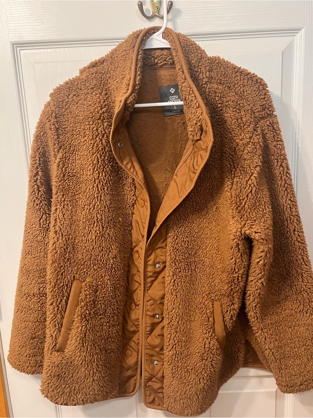 Cozy Corner Women's Brown Sherpa Jacket